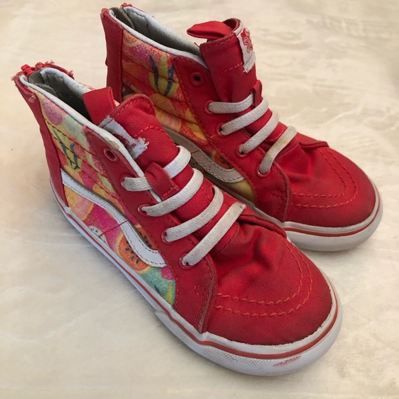 little girl high top vans